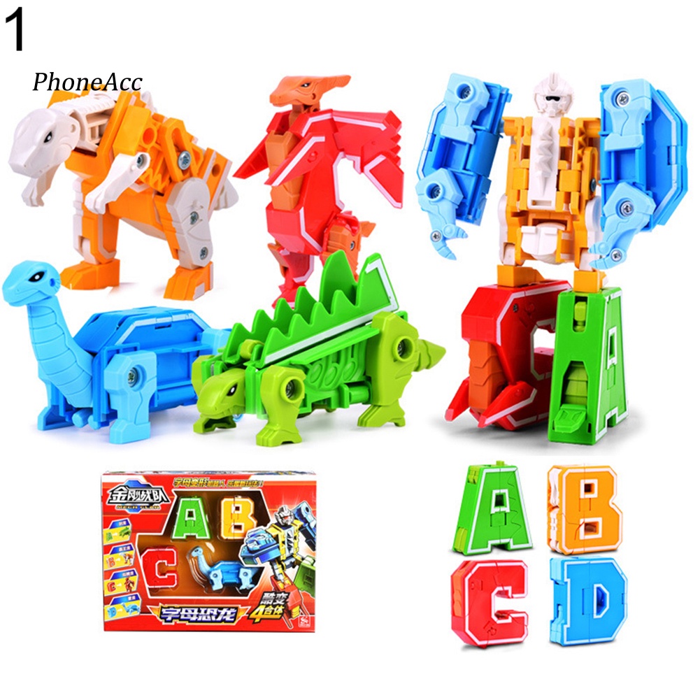 Đồ Chơi Robot Biến Hình Chữ Cái Tiếng Anh A-G Cho Bé