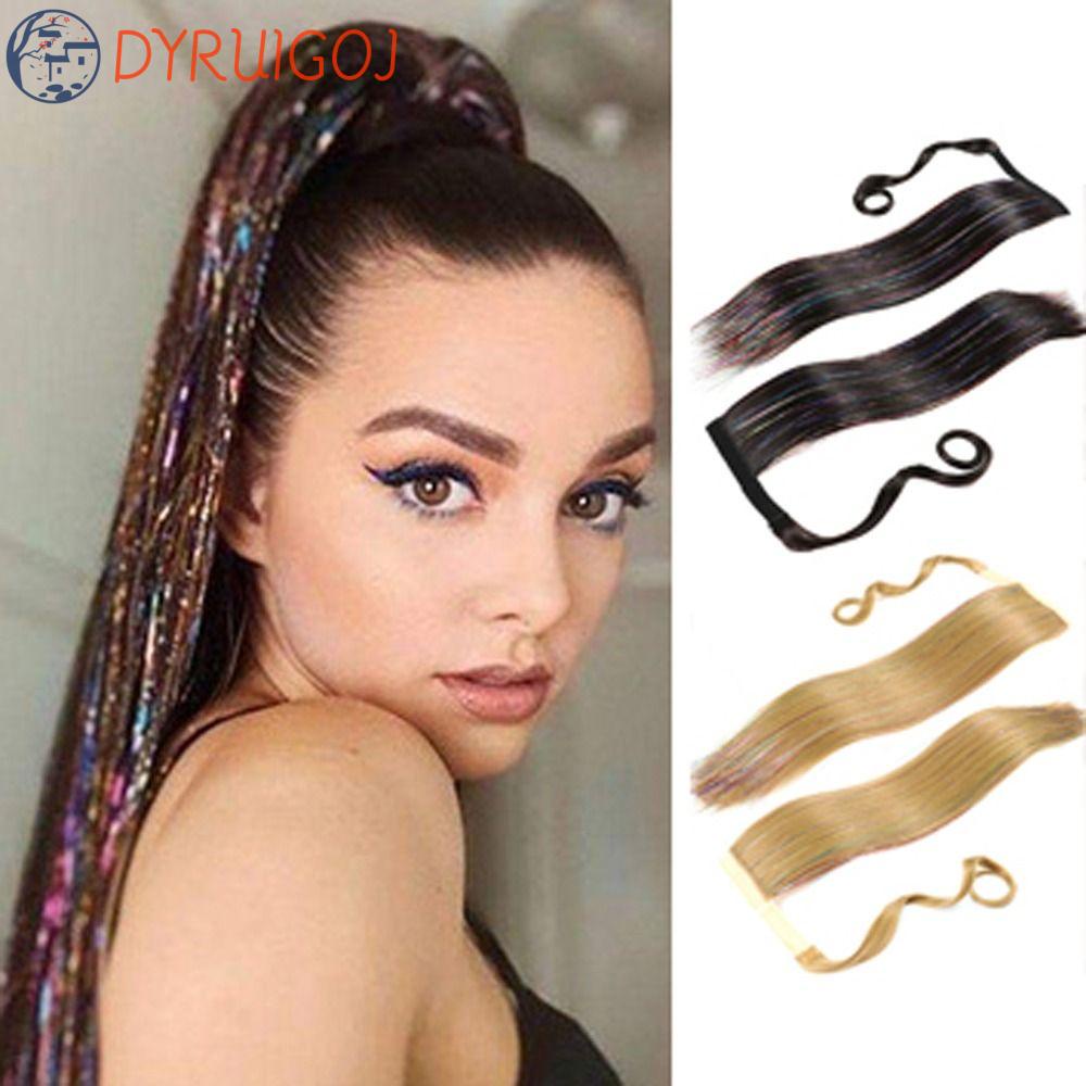 Tóc Giả Thẳng Dài Màu Đen Nâu Tự Nhiên Cách Nhiệt Thời Trang Cho Nữ