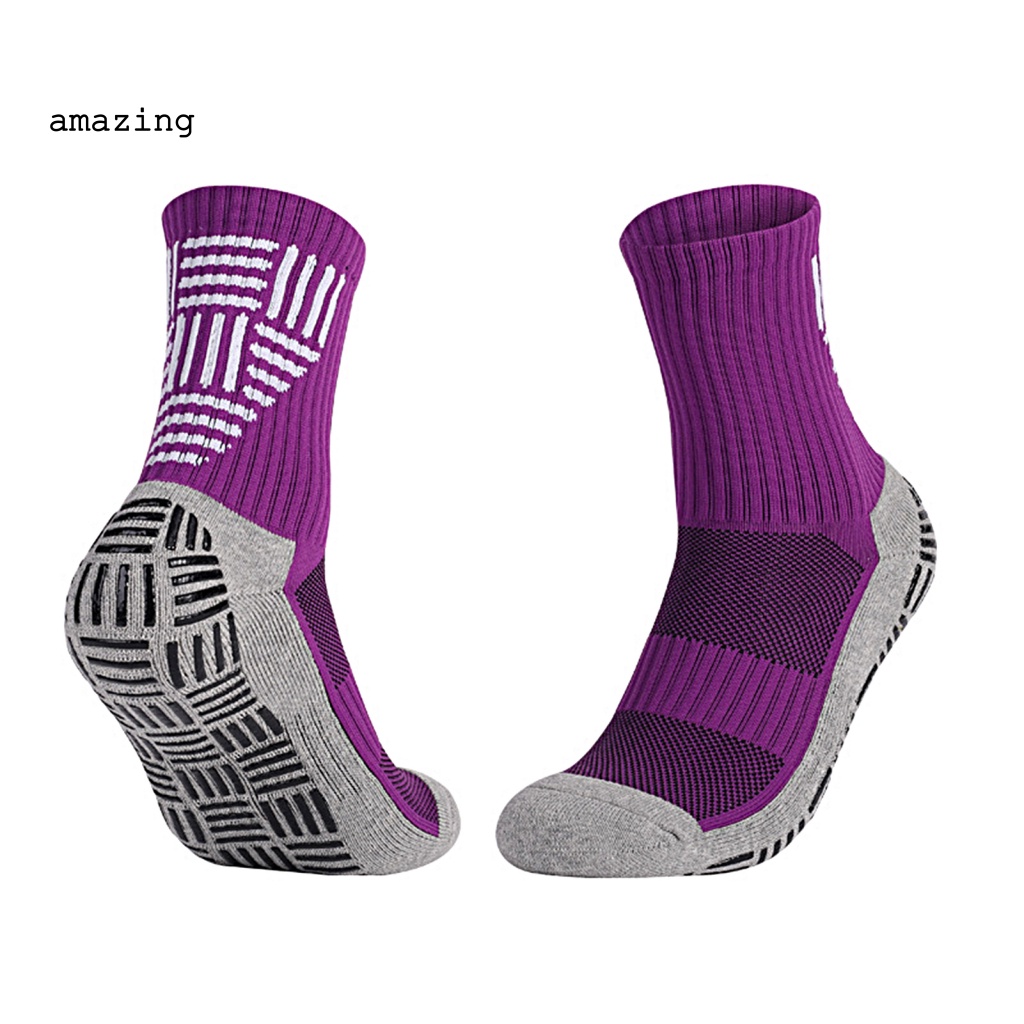 1 Đôi Vớ Thể Thao Co Giãn Tốt Họa Tiết Kẻ Sọc Thời Trang Cho Nam