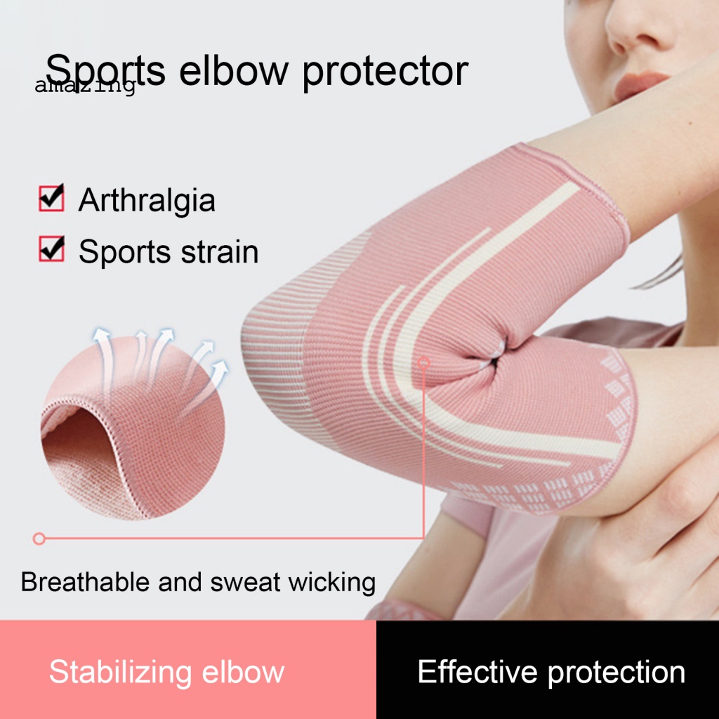1 Cặp Băng Quấn Khuỷu Tay Co Giãn Chống Trượt Thoáng Khí Hỗ Trợ Luyện Tập Thể Thao