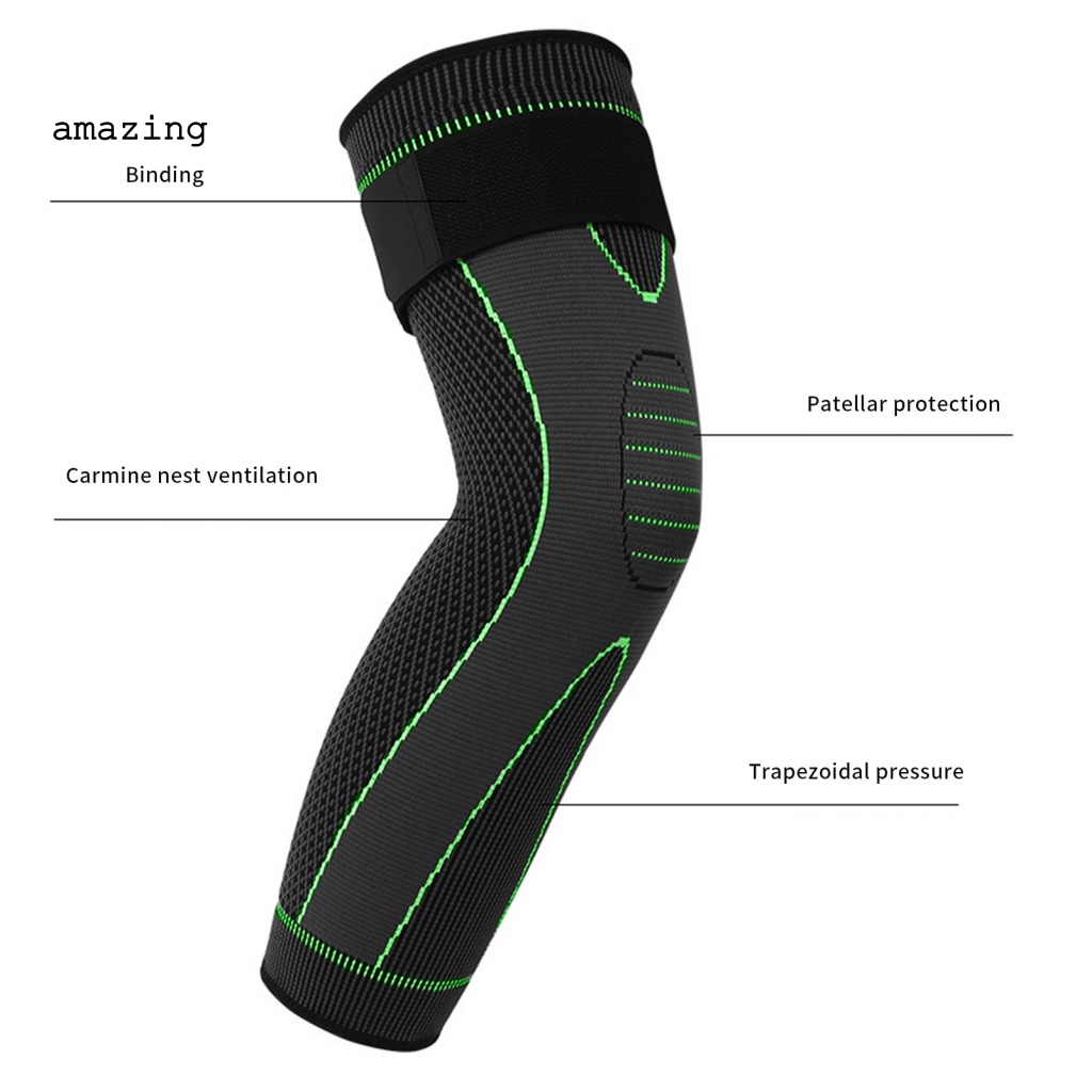 1 Đai Quấn Bảo Vệ Đầu Gối Giảm Rung Thoáng Khí Tiện Dụng Khi Chạy Bộ
