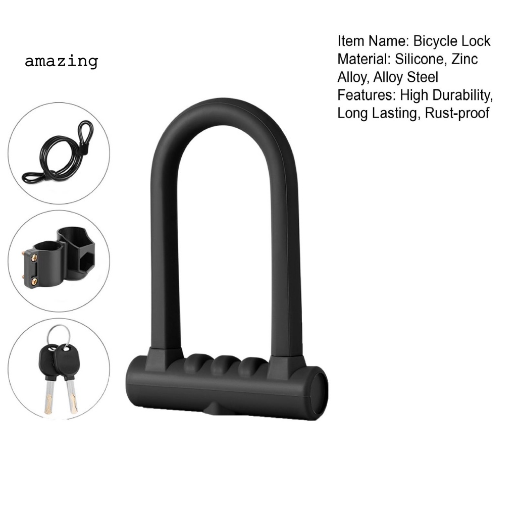 1 Bộ Khóa Xe Đạp Kết Hợp Mật Khẩu Độ Bền Cao Lâu Trôi