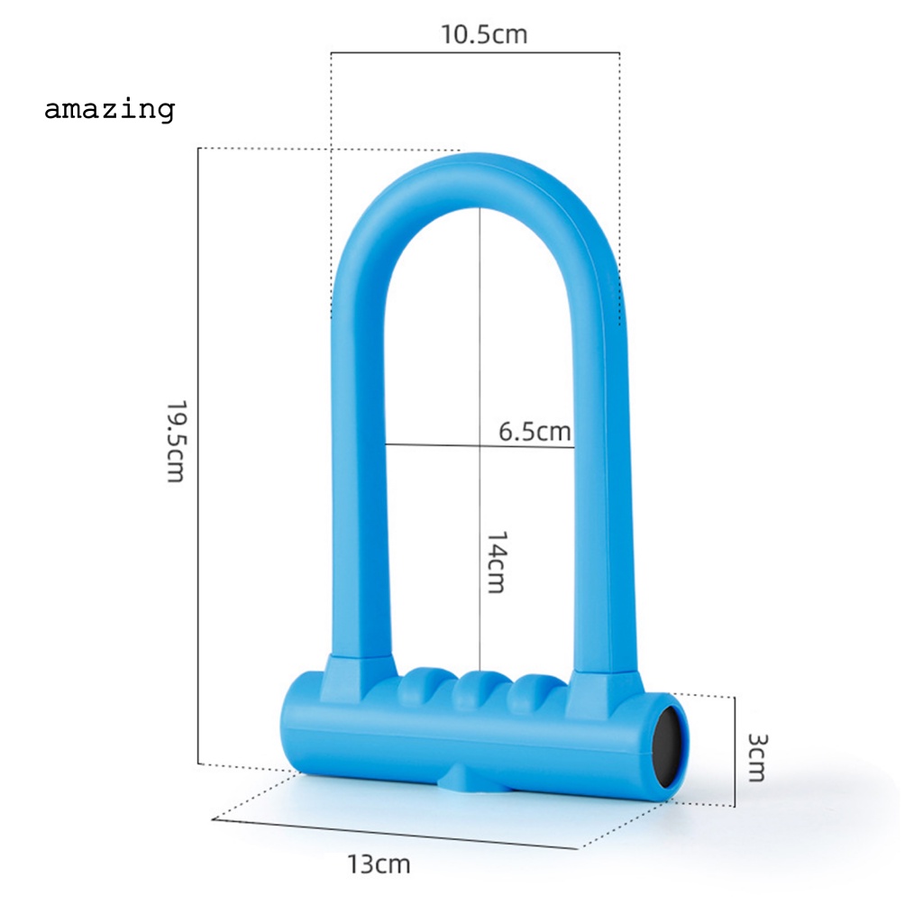 1 Bộ Khóa Xe Đạp Kết Hợp Mật Khẩu Độ Bền Cao Lâu Trôi