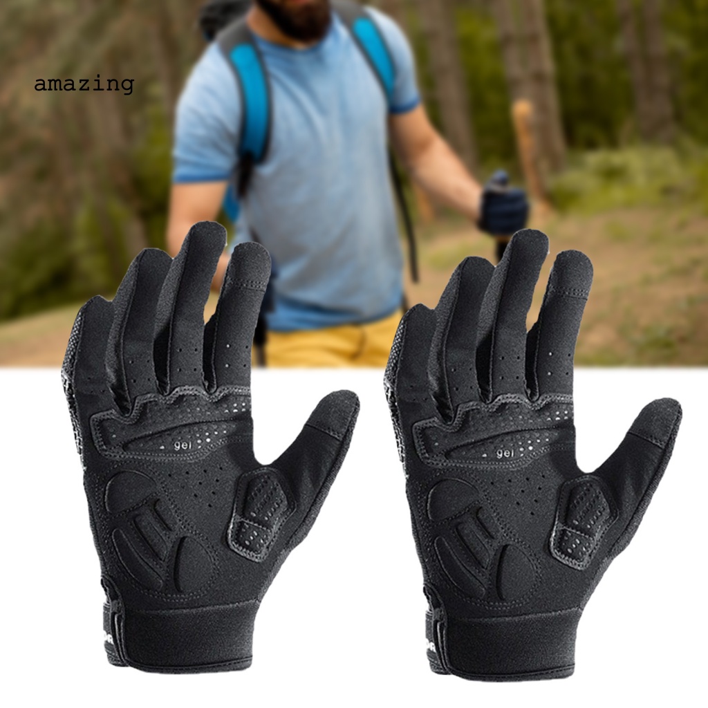 1 Cặp Găng Tay Lái Xe Máy / Xe Đạp Leo Núi Dễ Sử Dụng Có Thể Chạm Màn Hình Cảm Ứng