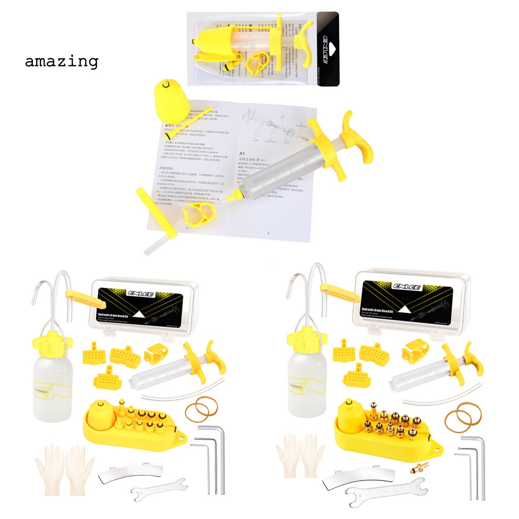 1 Bộ Dụng Cụ Bơm Dầu Phanh Xe Đạp Trọng Lượng Nhẹ Không Dễ Vỡ