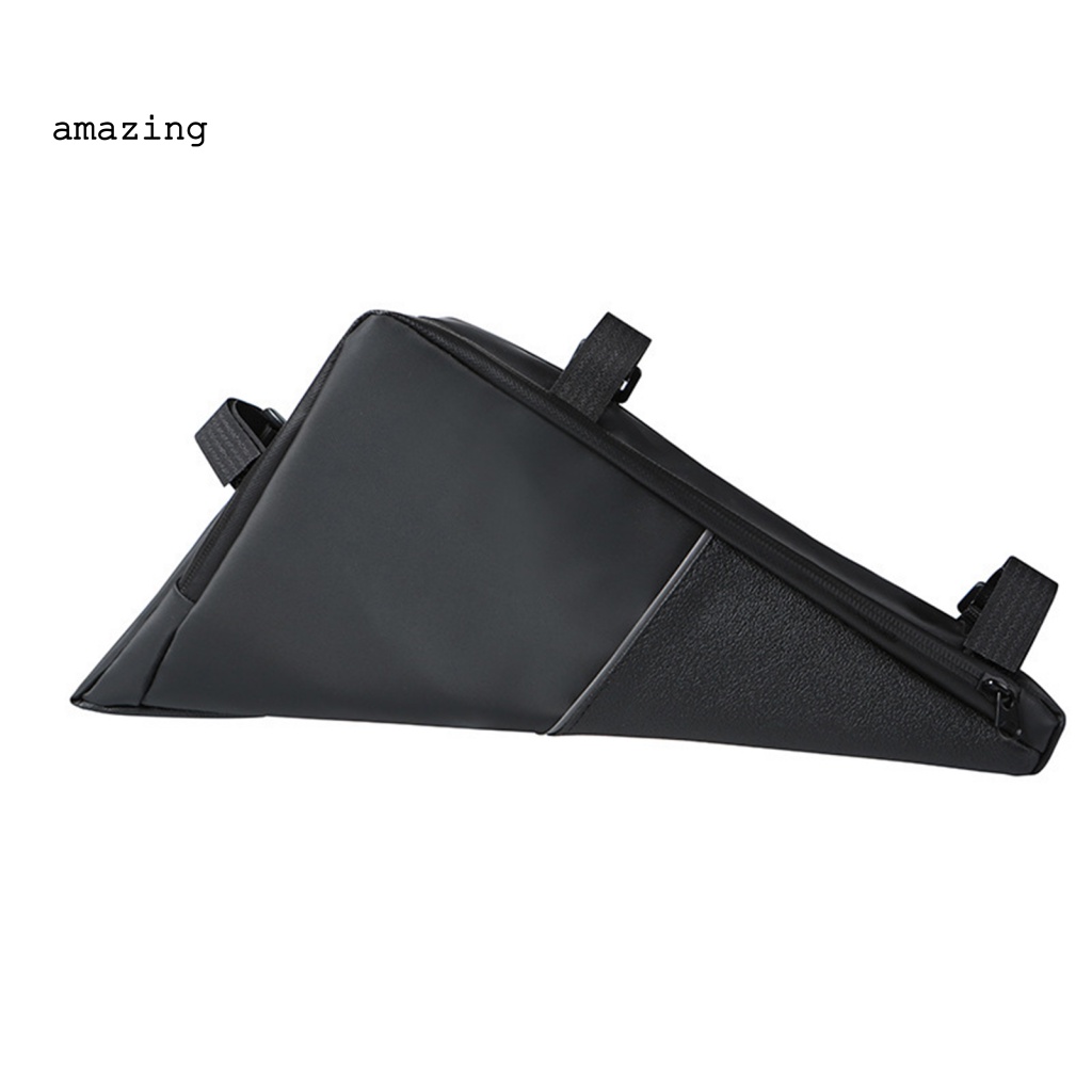 Túi Đựng Đồ Hình Tam Giác Màu Đen Gắn Khung Xe Đạp Tiện Dụng