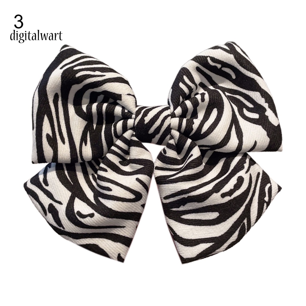 Kỹ Thuật Số| Kẹp Tóc Nơ Họa Tiết Da Báo Tinh Tế Dễ Sử Dụng Cho Bạn Gái