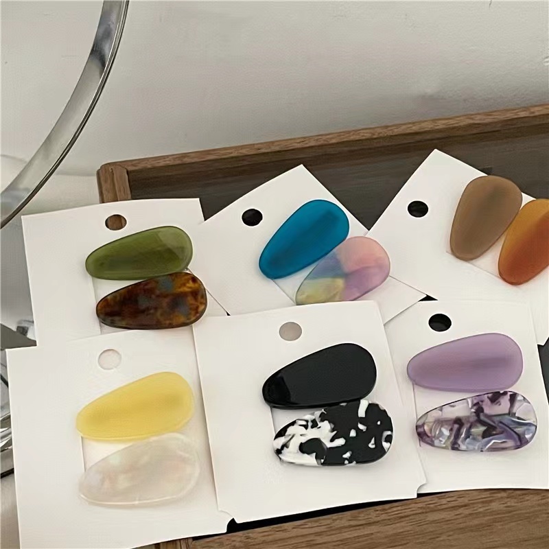 Kẹp Tóc Mái Mỏ Vịt Màu Hổ Phách Axit Amin bangs Cao Cấp - Cấp Độ Mềm Mại Cho Nữ