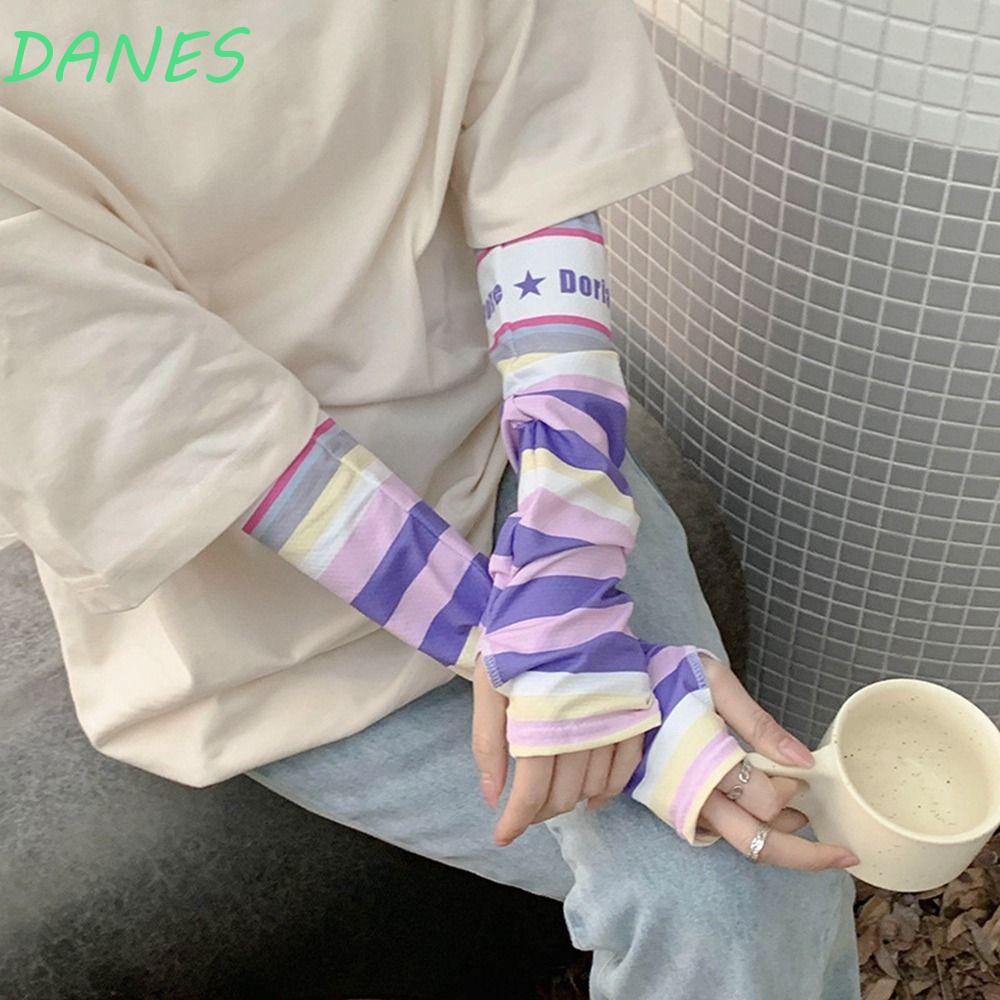 Găng Tay Lụa Lạnh Mỏng Chống Tia UV Y2k Cách Nhiệt Bảo Vệ Cánh Tay Khi Lái Xe Ngoài Trời Ốp