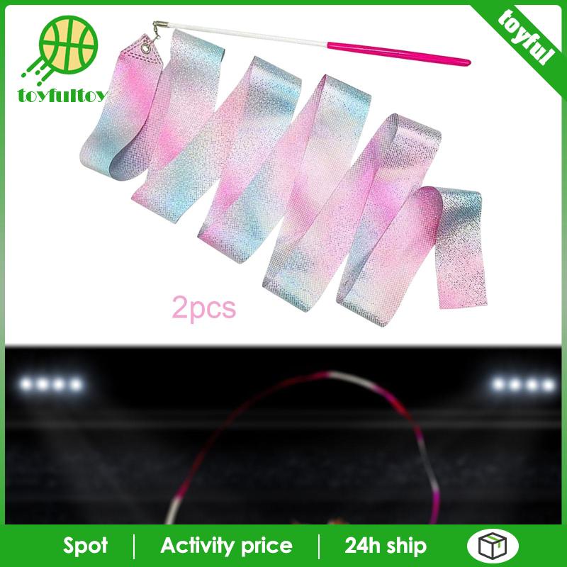 Dây Ruy Băng Lấp Lánh Dài 2M Dùng Tập Thể Dục Nhịp Điệu Cho Người Lớn Và Trẻ Em