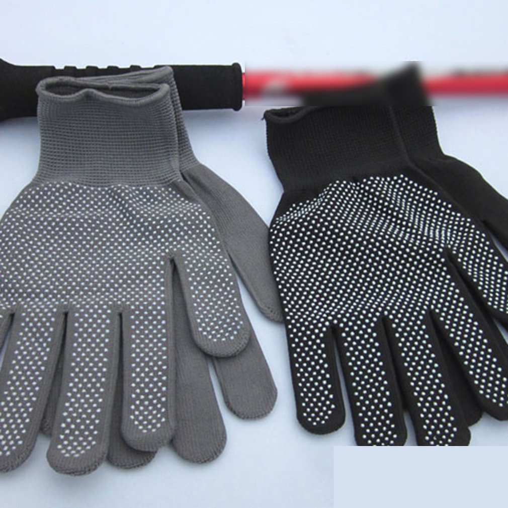 Temperature Heat Resistant BBQ Gloves Cotton Silicone Non-Slip Hair Styling