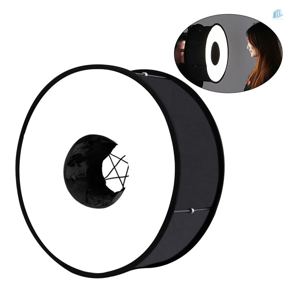 Hộp Khuếch Tán Ánh Sáng Flash Hình Tròn 450mm PULUZ 450mm Mềm Có Thể Gập Lại Cho Đèn Flash Chụp Ảnh