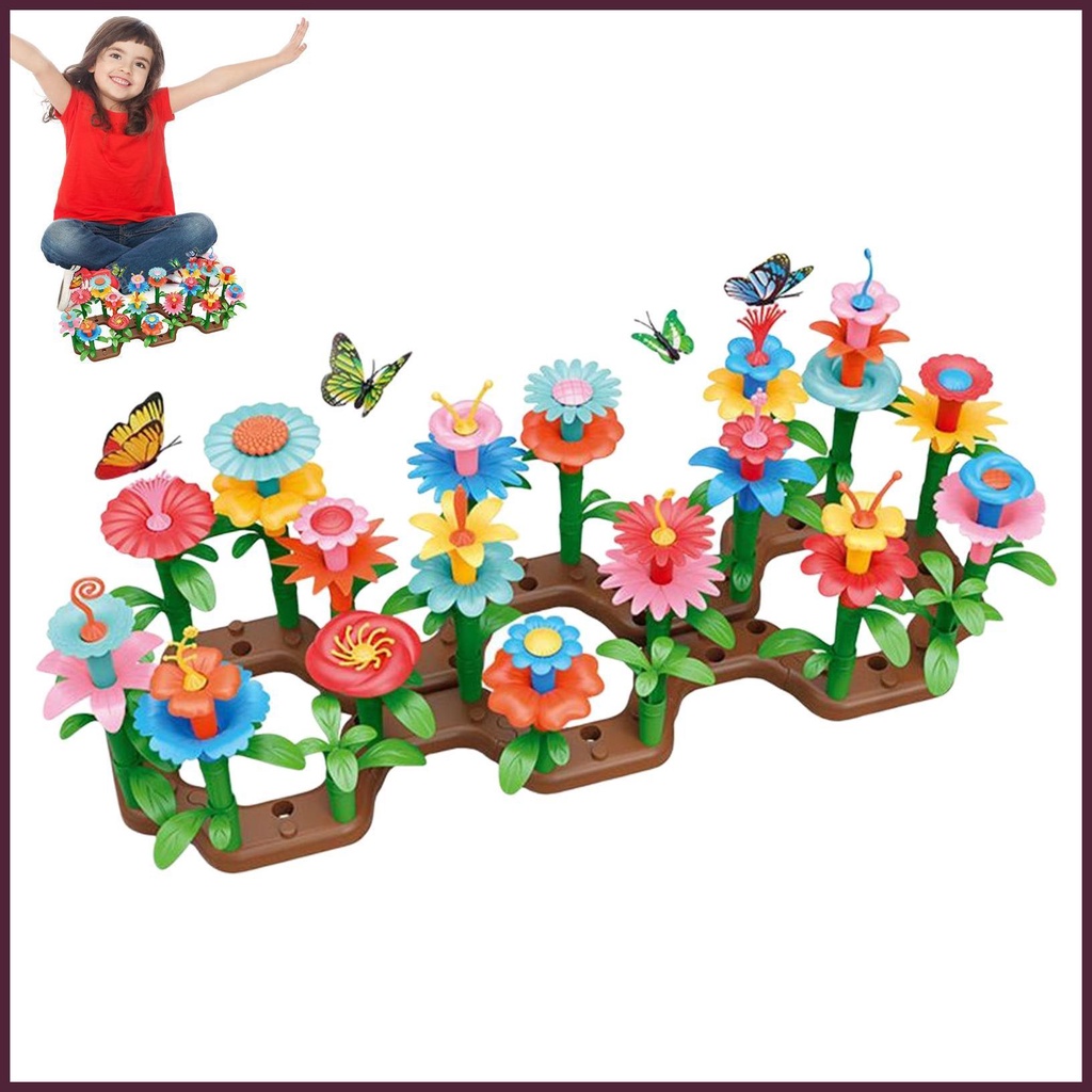 Bộ Đồ Chơi Khối Xếp Chồng Lên Nhau Dùng Làm Vườn Hoa / Tòa Nhà