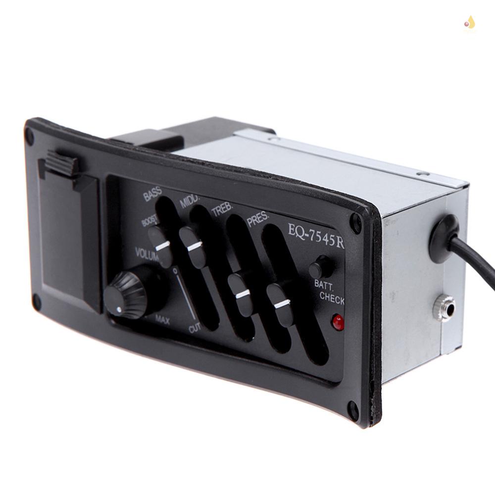 Bộ Khuếch Đại Âm Thanh 4 Băng Tần EQ-7545R Chuyên Dụng Cho Đàn Guitar Acoustic