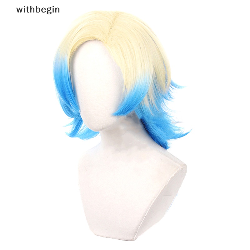 Tóc Giả Hóa Trang Nhân Vật Caesar Jie Màu Vàng Gradient