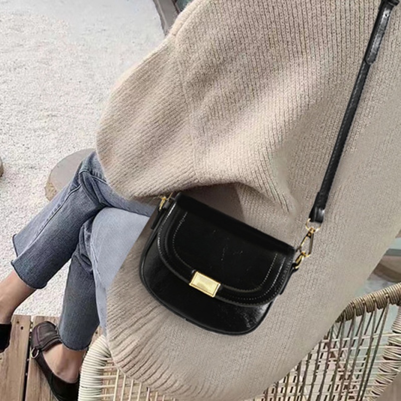 Túi Đeo Chéo Có Khóa Kéo Phong Cách Cổ Điển Thời Trang Cho Nữ