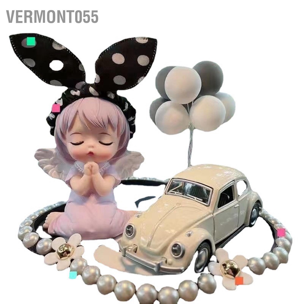 Vermont055 Đồ trang trí ô tô dễ thương Hình dáng đáng yêu Tay nghề tinh tế Trang nội thất dành cho nữ
