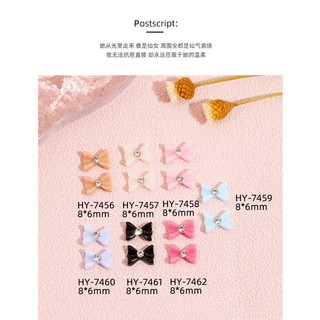 Phụ Kiện Nơ Đính Đá Trang Trí Móng Tay Diy