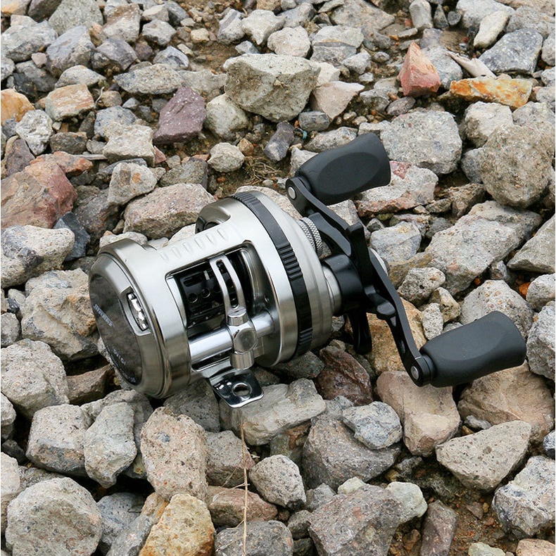 Guồng Quay Câu Cá Bằng Kim Loại Có Nam Châm Chất Lượng Cao