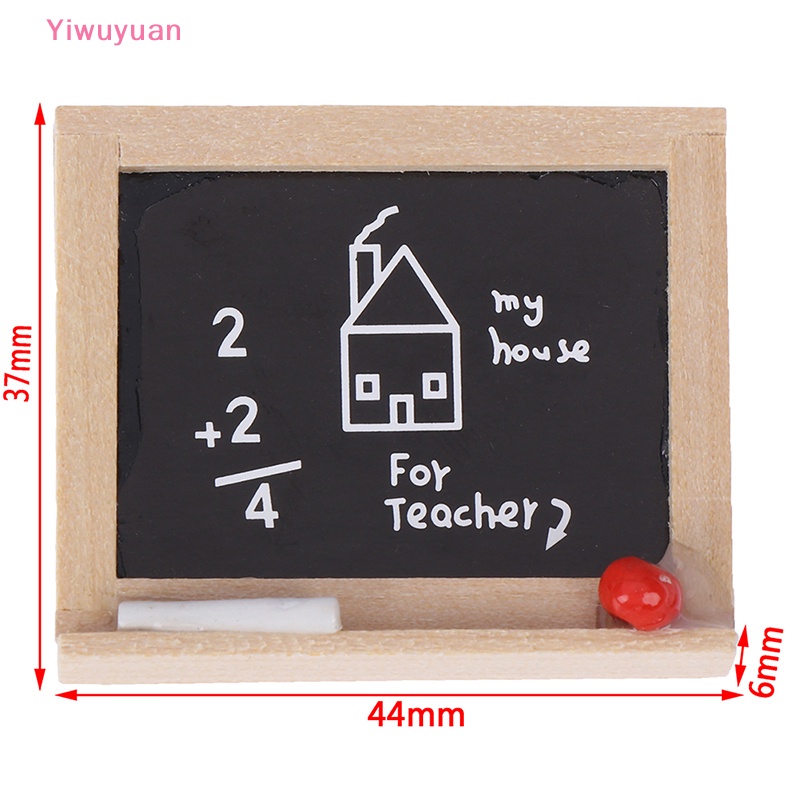 1 Bảng Đen Mini Trang Trí Nhà Búp Bê Tỉ Lệ 1: 12 Mới Áo Thun Thiết Kế Mới Năng Động Thời Trang