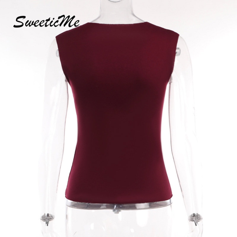 Áo Tank Top Cổ Tròn Dáng Ôm In Chữ Thời Trang 2023 Cho Bạn Gái