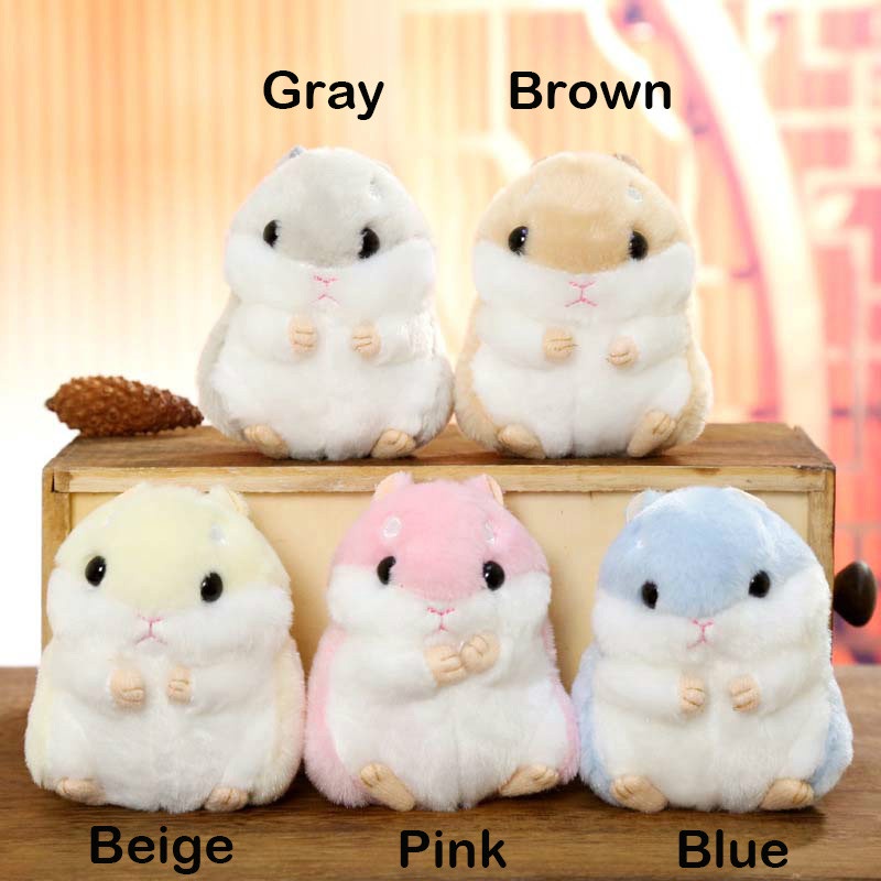 Móc Khóa Chuột Hamster Lông Giả 3 Màu Dễ Thương
