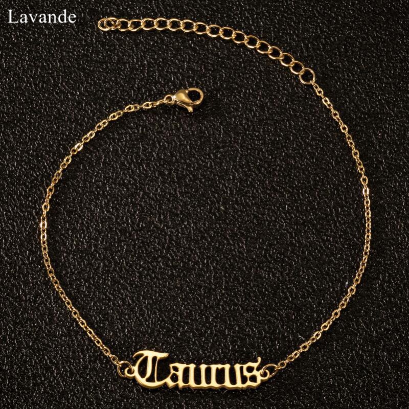 Lắc Chân Bằng Thép Không Gỉ Hình Cung Hoàng Đạo Phong Cách Âu Mỹ Thời Trang Mới