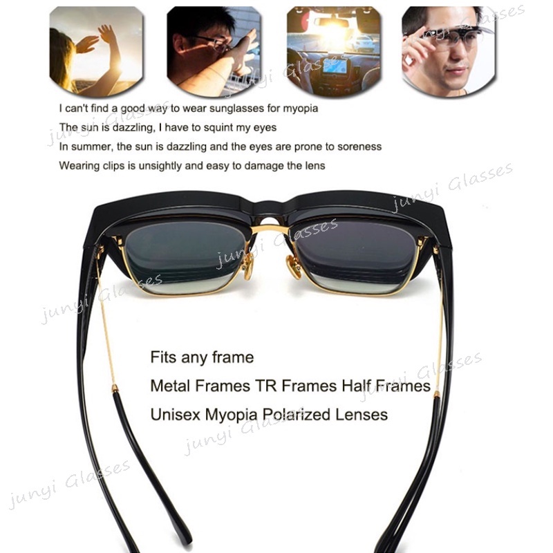 Kính Mát Phân Cực Chống Tia UV400 Tròng To Chống Lóa 2 Trong 1 Thích Hợp Đi Câu Cá Ban Đêm Cho Nam Và Nữ