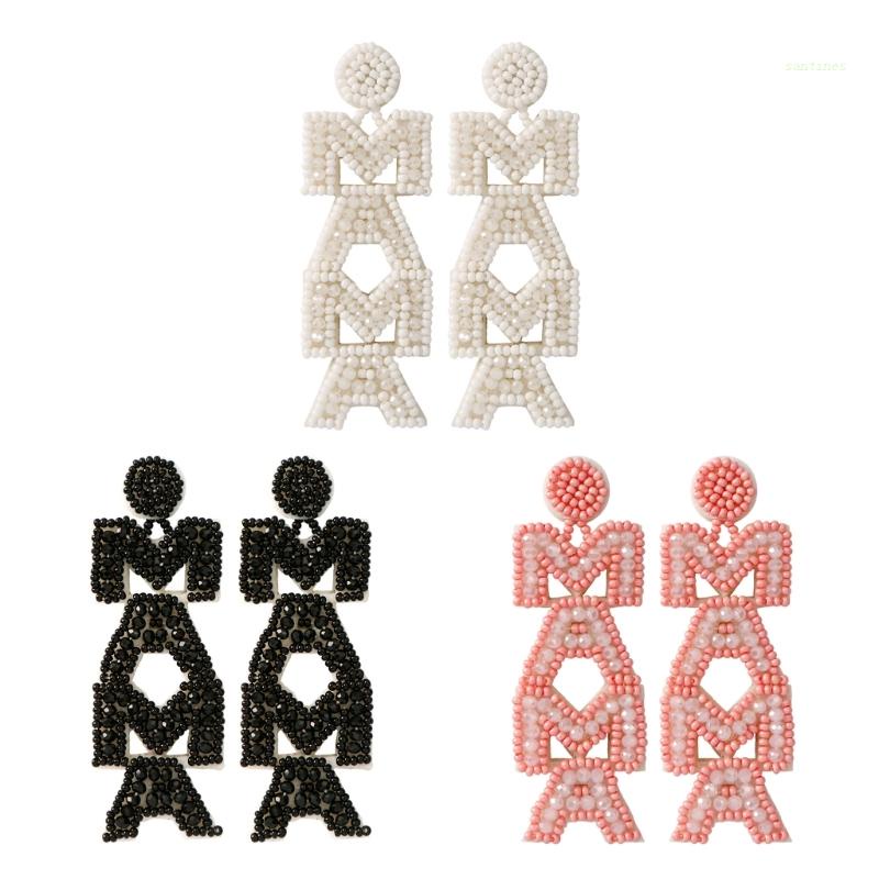 Khuyên Tai Xỏ Hạt Thủ Công Phong Cách Boho Cho Ngày Của Mẹ