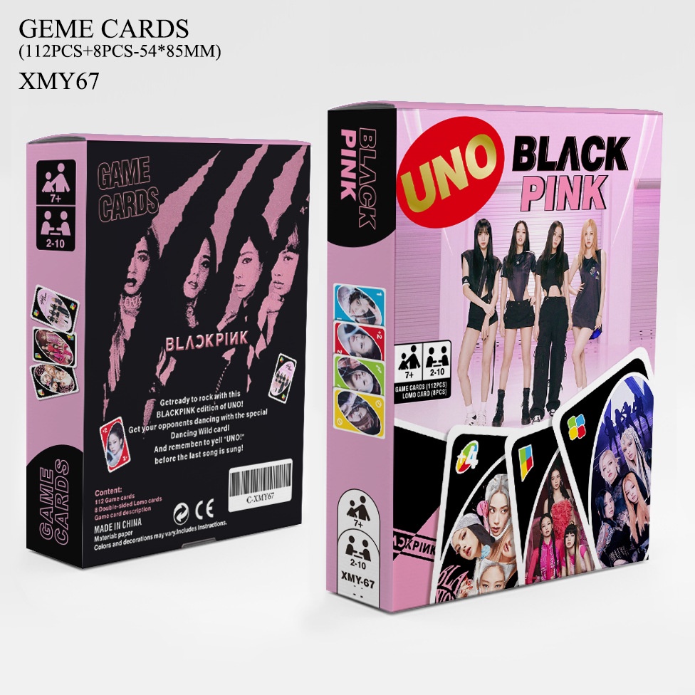 2023 UNO BTS Blackipink BORN PINK StrayKids Enhypen GOT7 Album Card Game Desk Game