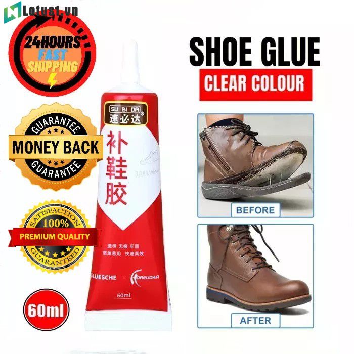 Hàng Có Sẵn (60Ml) Keo Sửa Giày Siêu Chắc Chống Thấm Nước Cao Nhanh Khô Không Khử Mùi Giày Da Sửa Chữa Mạnh Giày Thể Thao Và Bám Dính Chặt