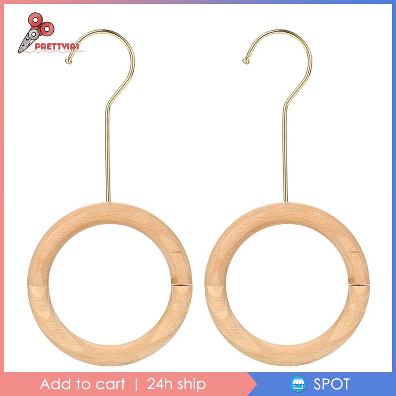 [Prettyia1] Giá Đỡ Khăn Quàng Cổ Thắt Lưng Bằng Gỗ Tiết Kiệm Không Gian