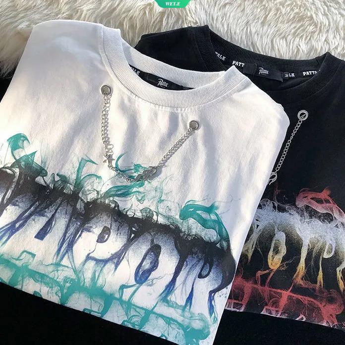 Áo Thun Ngắn Tay Họa Tiết Graffiti Mẫu Mới 2023 Thời Trang Mùa Hè Dành Cho Nam Nữ