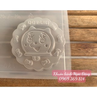 Khuôn 4 mặt tròn Đô Rê Mon bằng nhựa PP