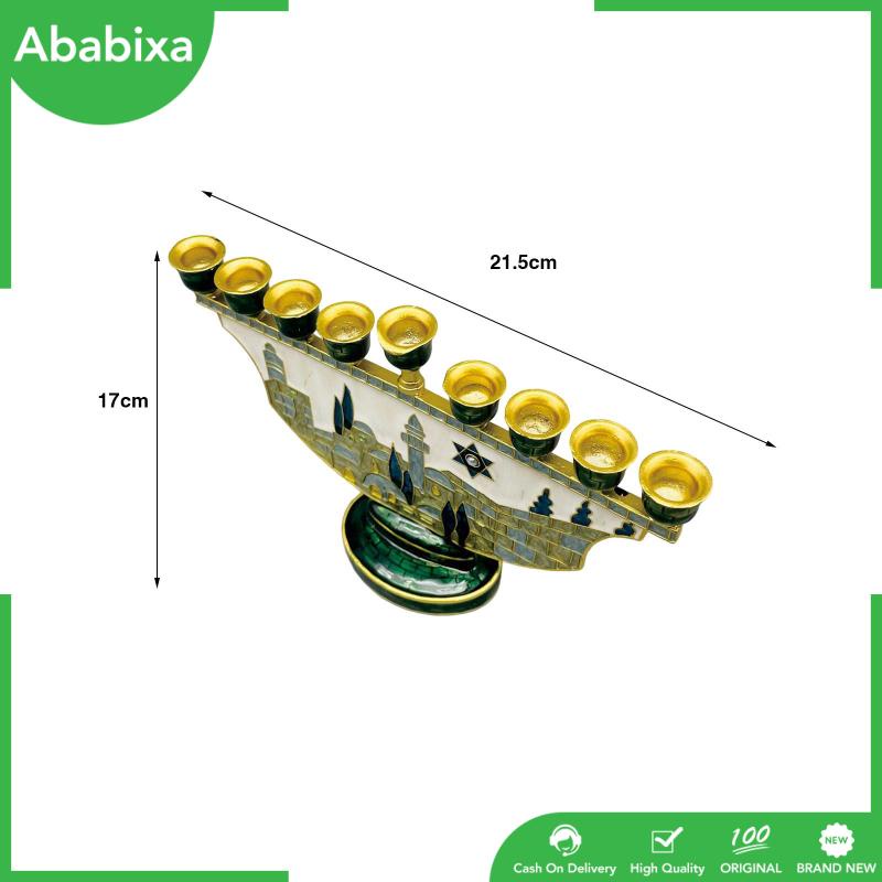 [Ababixa] Giá Đỡ Đèn Cầy Menorah 9 Nhánh Trang Trí Nhà Cửa Phòng Ăn Tối / Nông Trại