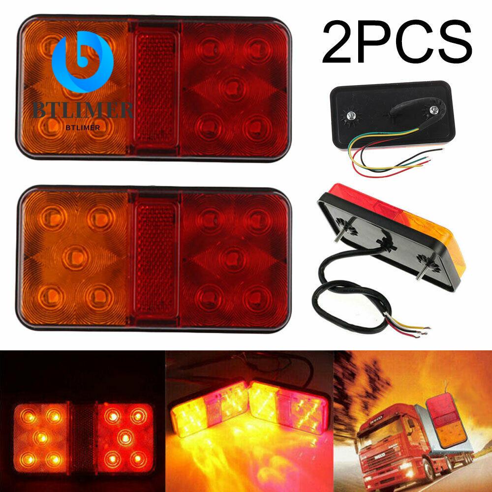 BTLIMER Bộ 2 Đèn Hậu 12V Cho Xe Hơi