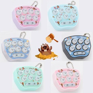 Mini handheld game machine playing hamster toy mini toy keychain cute cartoon pendant gift electronic game machine
