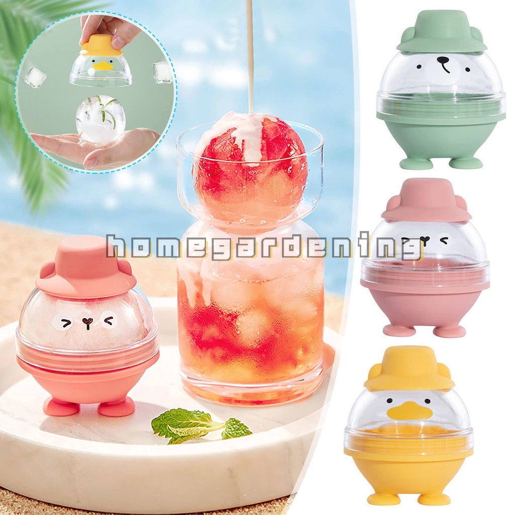 Khuôn Làm Đá Viên Hình Tròn Lớn Họa Tiết Hoạt Hình Dễ Thương