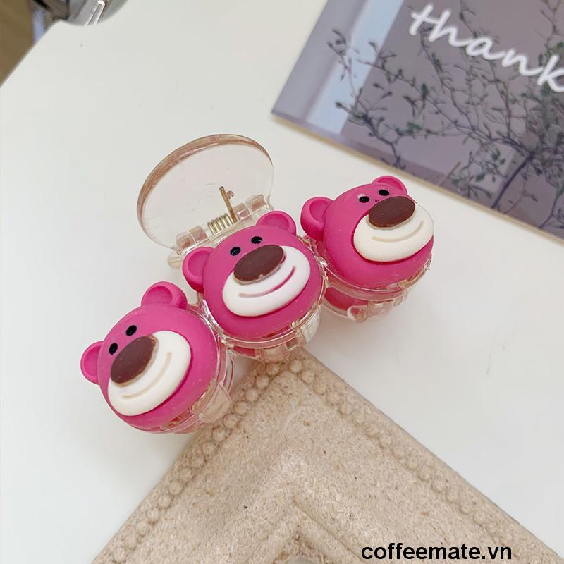 ⚡Kẹp Tóc Cá Mập Hình Gấu Hồng Hoạt Hình Xinh Xắn Dễ Thương Cho Bé