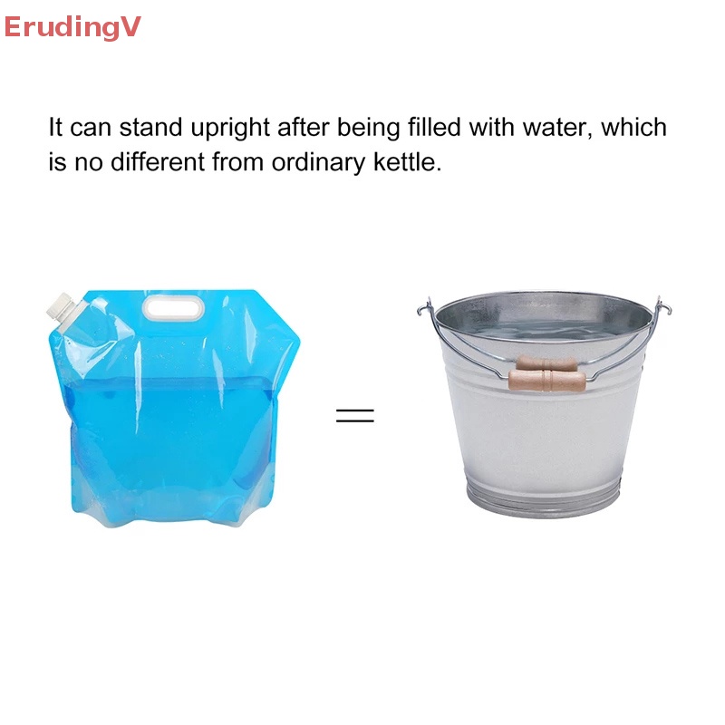 Túi Đựng Nước Bằng PE Dung Tích Lớn Có Thể Gấp Lại An Toàn Không Mùi