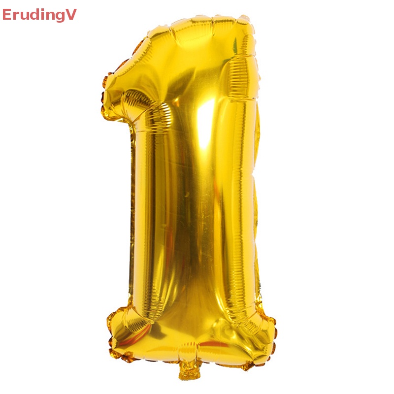 [ErudingV] Bóng Bay Hình Số Lá Vàng / Bạc Trang Trí Tiệc Sinh Nhật / Đám Cưới [Mới]