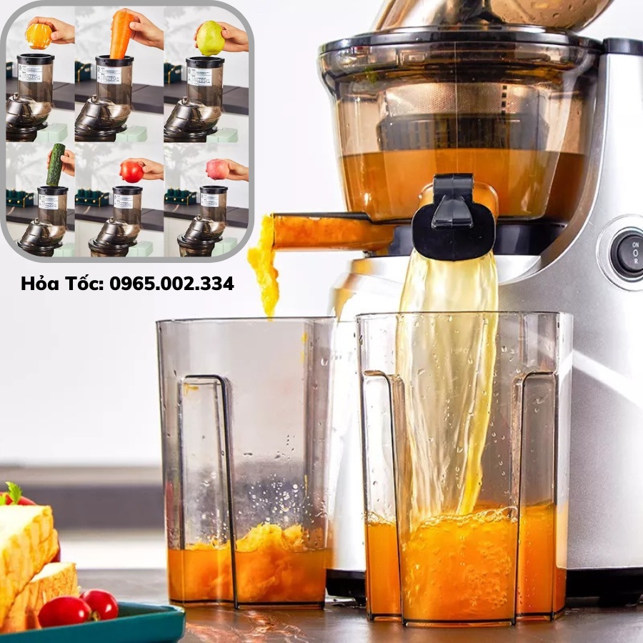 Máy ép chậm công nghiệp KAW giữ nguyên dinh dưỡng của trái cây bảo hành 12 tháng