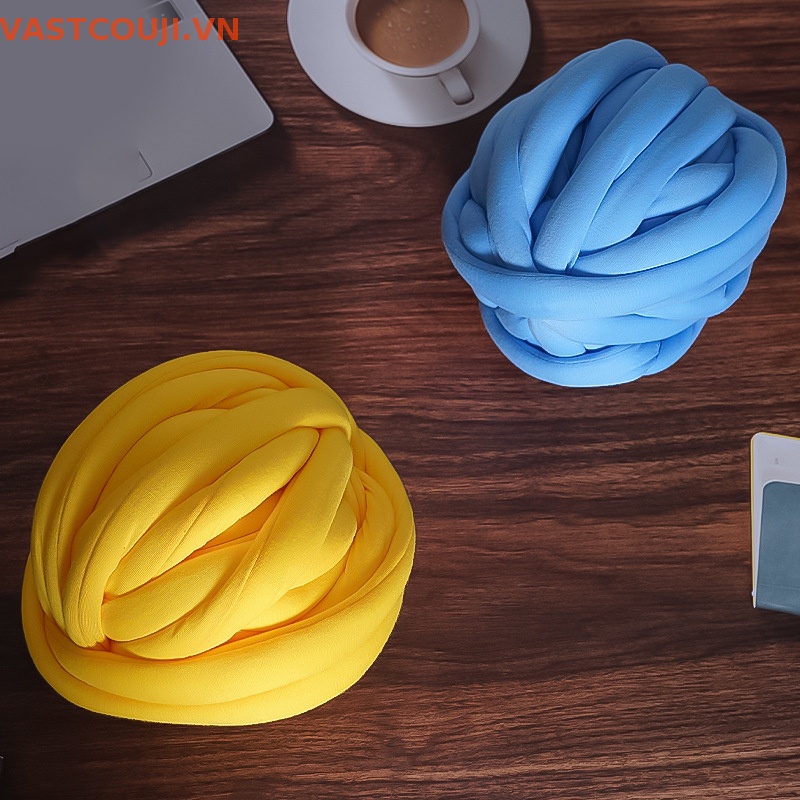 Vỏ Gối Sợi Cotton Đan Thủ Công Hình Trái Tim Siêu Dày Cho Mèo Cưng VASTJI Icelandic Diy