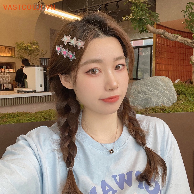 Kẹp Tóc Hình Ngôi Sao Lấp Lánh Thời Trang Cho Nữ VASTJI New Y2K