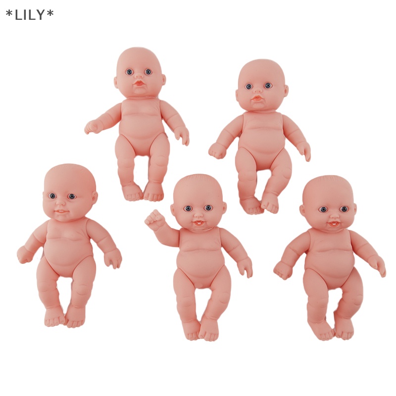 LILY 12Cm Thực Tế Bé Búp Bê Vinyl Sơ Sinh Trẻ Sơ Sinh Mô Phỏng Mô Hình Đồ Chơi Trẻ Em Quà Tặng uuu