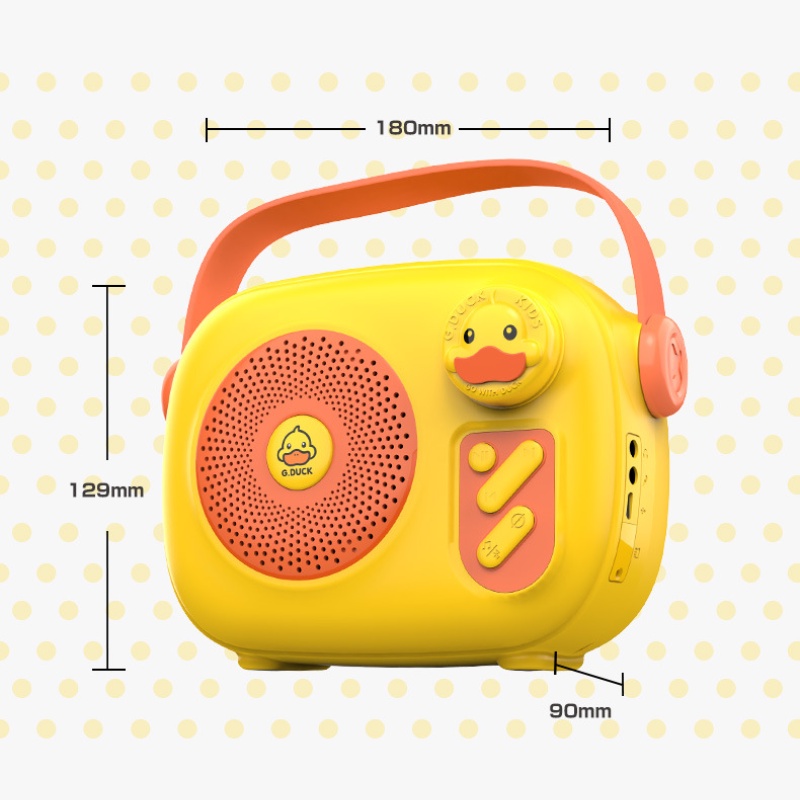 Bộ Đồ Chơi Hát Karaoke Gồm Loa Bluetooth + Micro + Vịt Vàng G + Micro Cho Trẻ Em