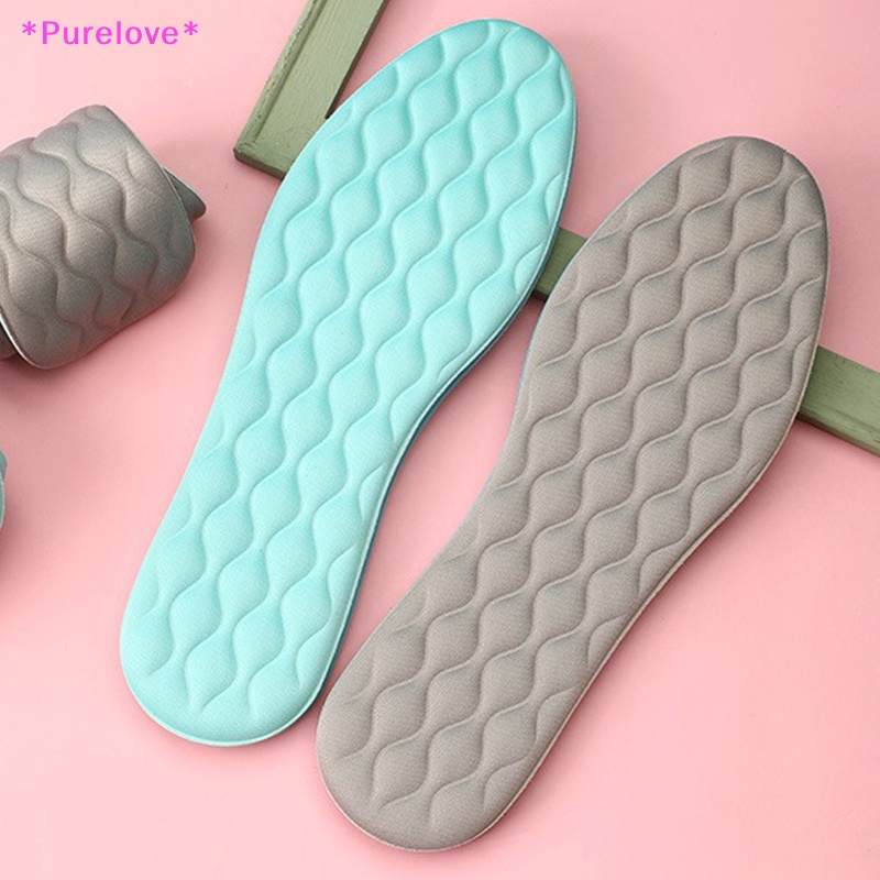 1 Cặp Đế Lót Giày Thể Thao Bằng Cao Su Siêu Mềm Thoáng Mát Thấm Hút Mồ Hôi Tiện Dụng Mới