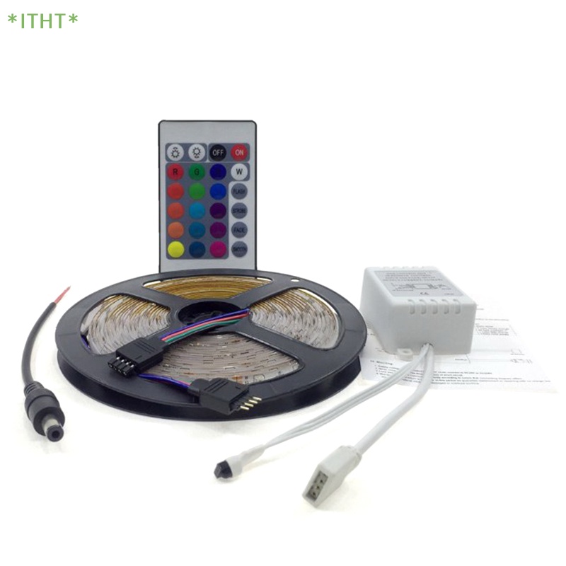 Dây Đèn 5M 3528 SMD RGB 600LEDs Điều Khiển Từ Xa 24Key IR Mới