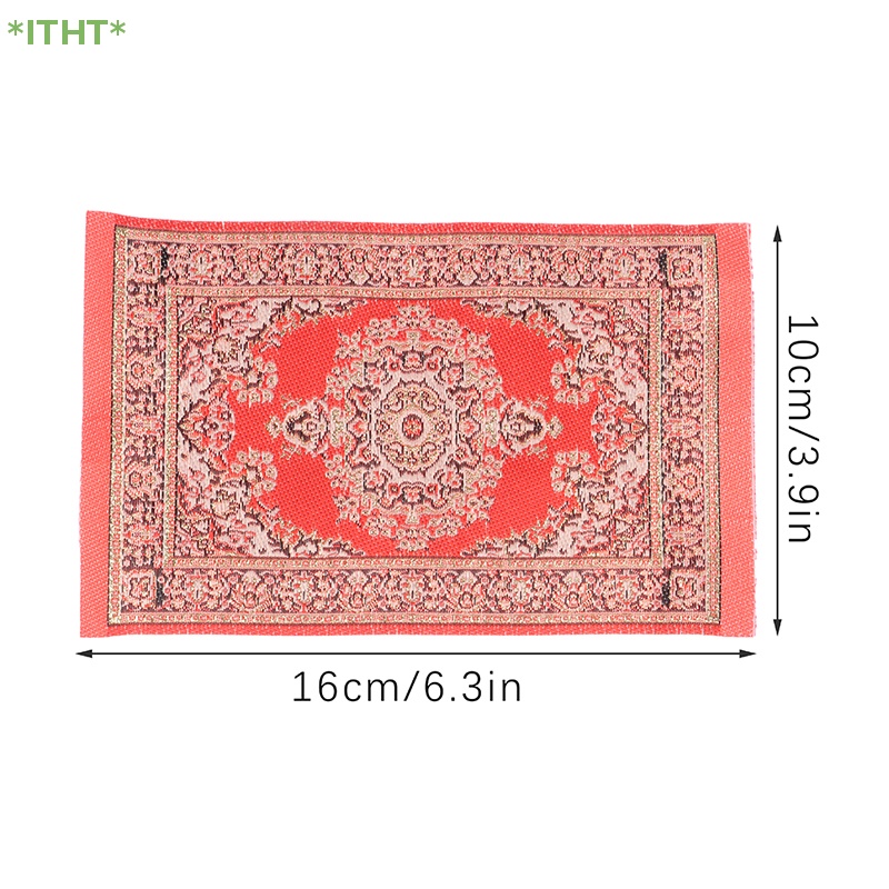 1 Thảm Lót Sàn Bện Thổ Nhĩ Kỳ Trang Trí Nhà Búp Bê 1: 12 Mới