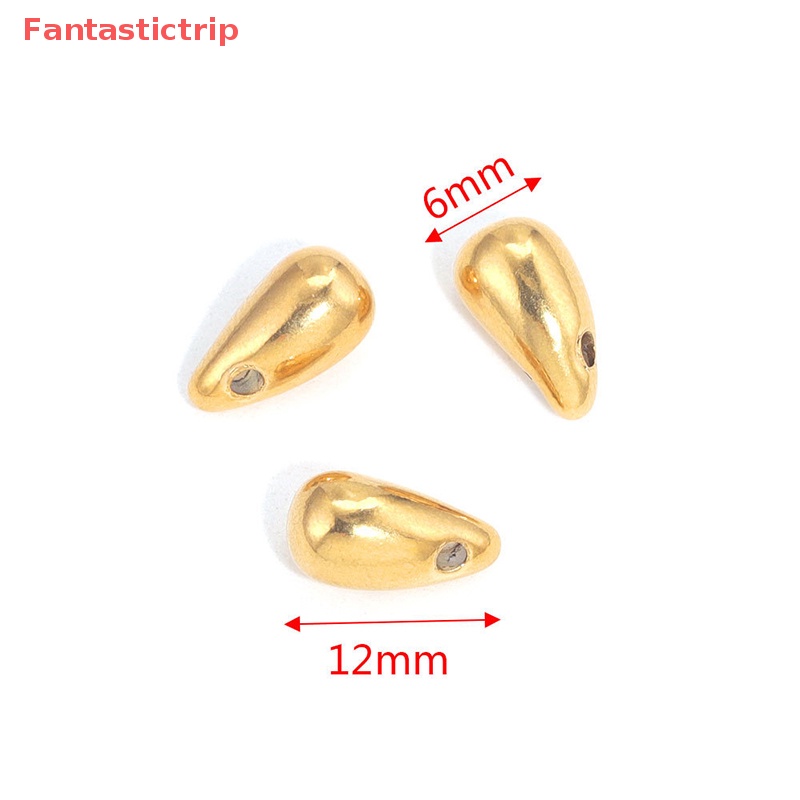 Mặt Vòng cổ / Bông Tai Hình Giọt Nước Bằng Thép Không Gỉ DIY Mới